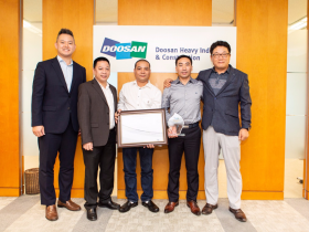 LILAMA 18 WAS AWARDED THE BEST M&E CONTRACTOR AT VINH TAN 4 THERMAL POWER PLANT PROJECT BY DOOSAN EPC CONTRACTOR